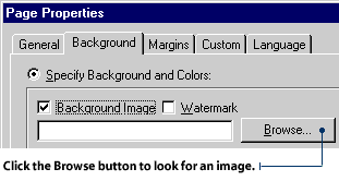 Click the Browser button to go find an image